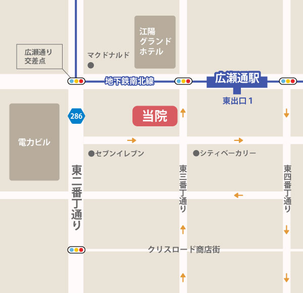 大橋眼科医院のアクセス